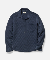 Marine Layer Sweatshirts S / Navy Marine Layer - Men's Corbet Quilted Overshirt