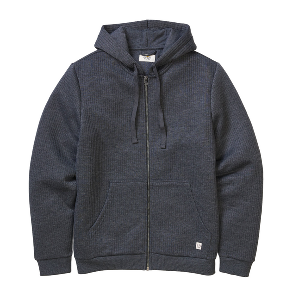 Marine Layer Sweatshirts S / Black Heather Marine Layer - Corbet Quilted Full-Zip Hoodie