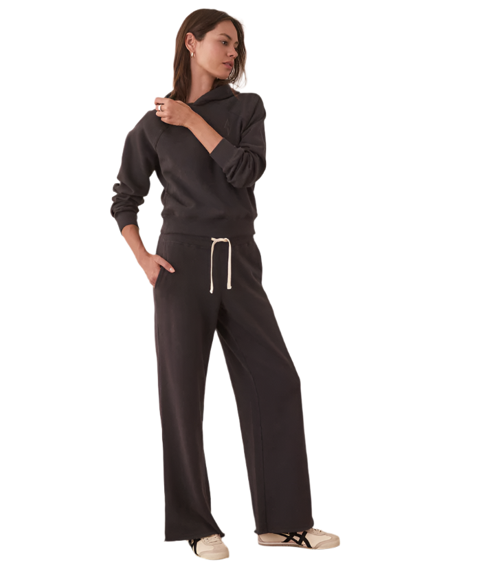 Marine Layer Bottoms XS / Washed Black Marine Layer - Women's Anytime Wide Sweatpant