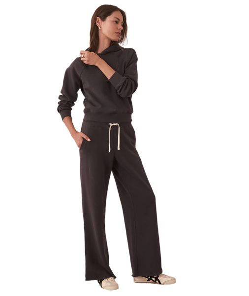 Marine Layer Bottoms XS / Washed Black Marine Layer - Women's Anytime Wide Sweatpant