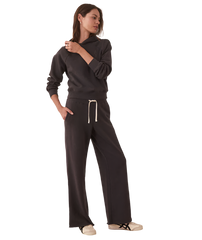 Marine Layer Bottoms XS / Washed Black Marine Layer - Women's Anytime Wide Sweatpant