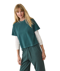 Marine Layer T-Shirts XS / Rain Forest Marine Layer - Women's Cloud 9 Jersey Tee