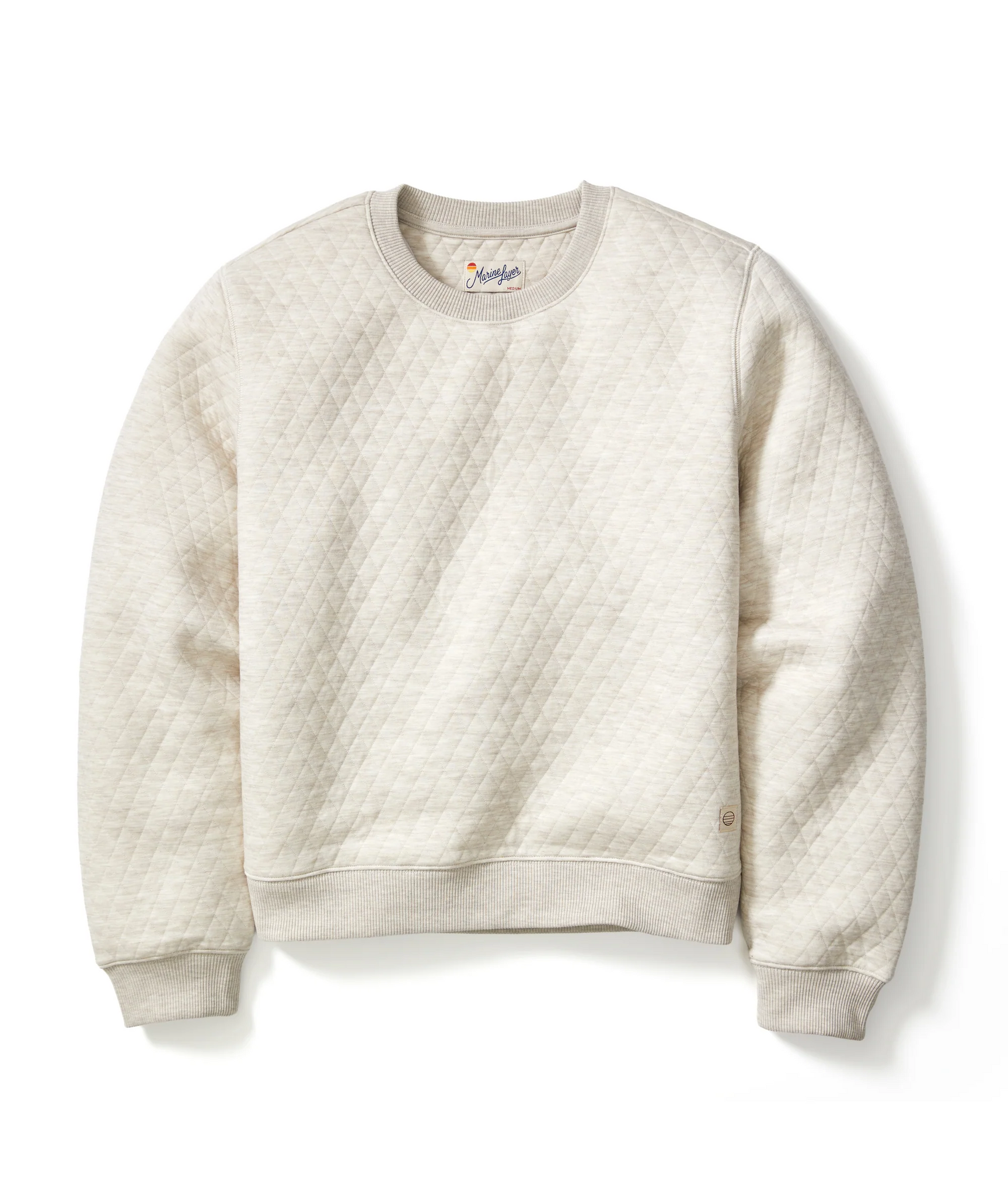 Marine Layer Layering Oat / XS Marine Layer - Women's Corbet Quilted Crewneck