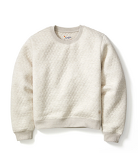 Marine Layer Layering Oat / XS Marine Layer - Women's Corbet Quilted Crewneck