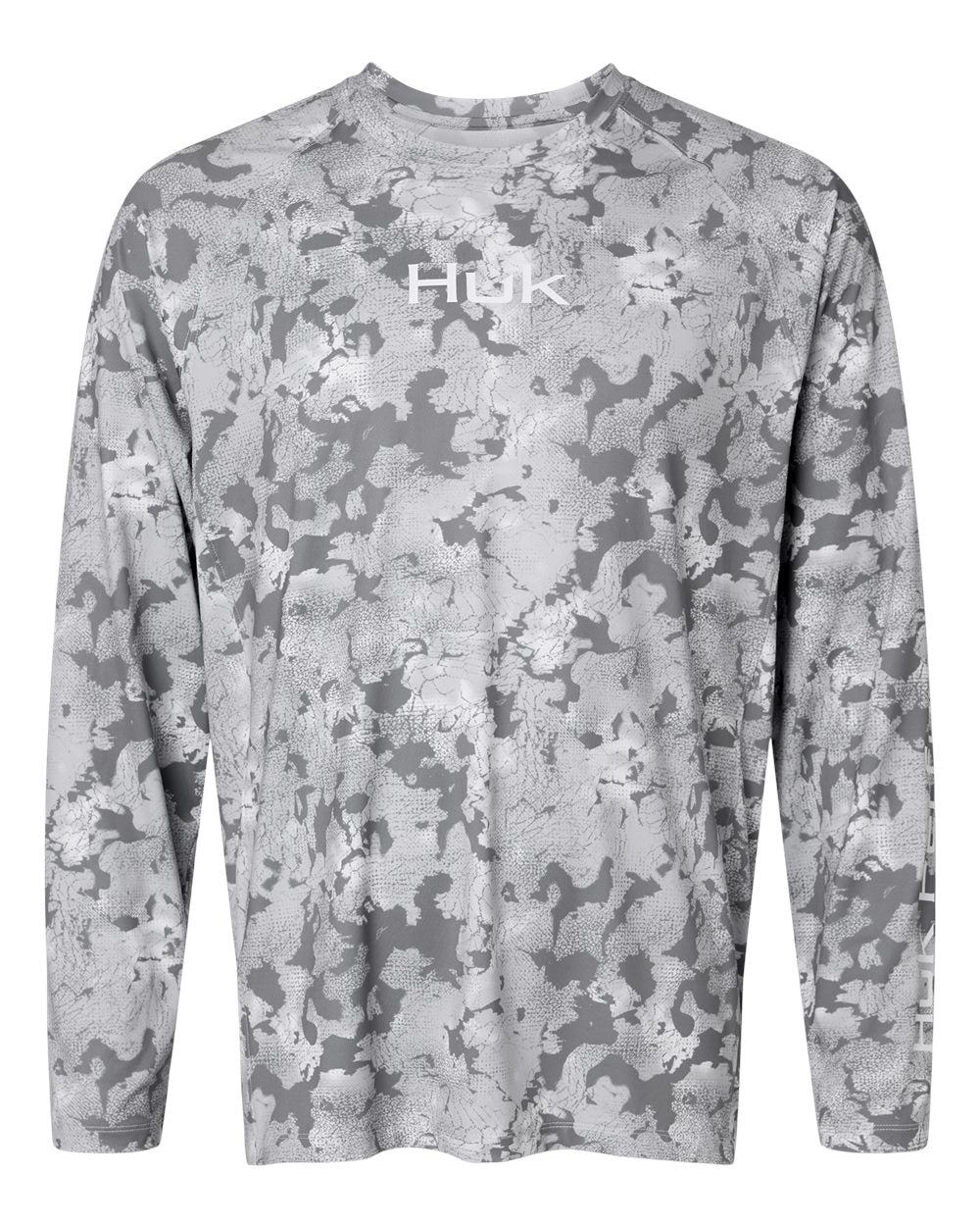 HUK T-Shirts S / Sharkskin HUK - Men's Airweight KS Printed Crewneck Pullover