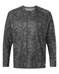 HUK T-Shirts Volcanic Ash / S HUK - Men's Lo Pro Running Lakes Long-Sleeve T-Shirt