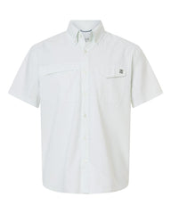 HUK Woven Shirts S / Pale Algae HUK - Men's Tidepoint Printed Short Sleeve Shirt