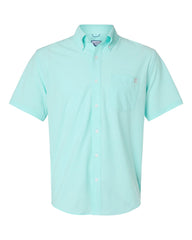 HUK Woven Shirts S / Caicos HUK - Men's Kona Short Sleeve Shirt