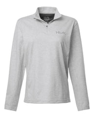 HUK Layering XS / Harbor Mist HUK - Women's Coldfront+ Quarter-Zip Pullover