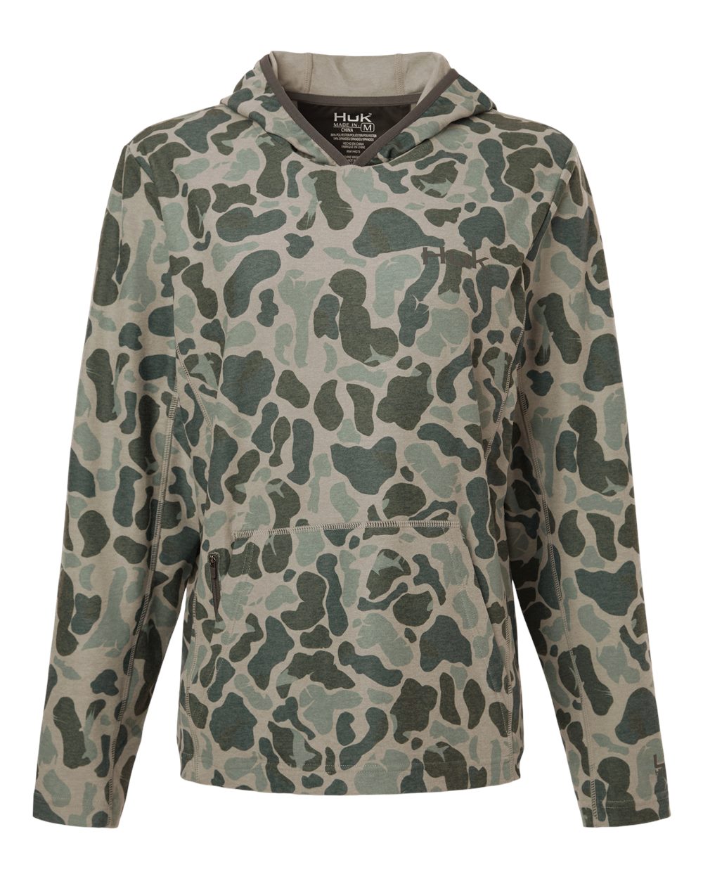 HUK Sweatshirts XS / Volcanic Ash HUK - Women's Coldfront+ KC Print Hooded Sweatshirt