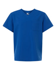 Hanes Scrubs S / Royal Blue Hanes - Men's V-Neck 1 Pocket Scrub Top