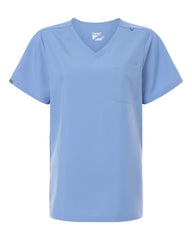 Hanes Scrubs S / Ceil Blue Hanes - Women's V-Neck 1 Pocket Scrub Top