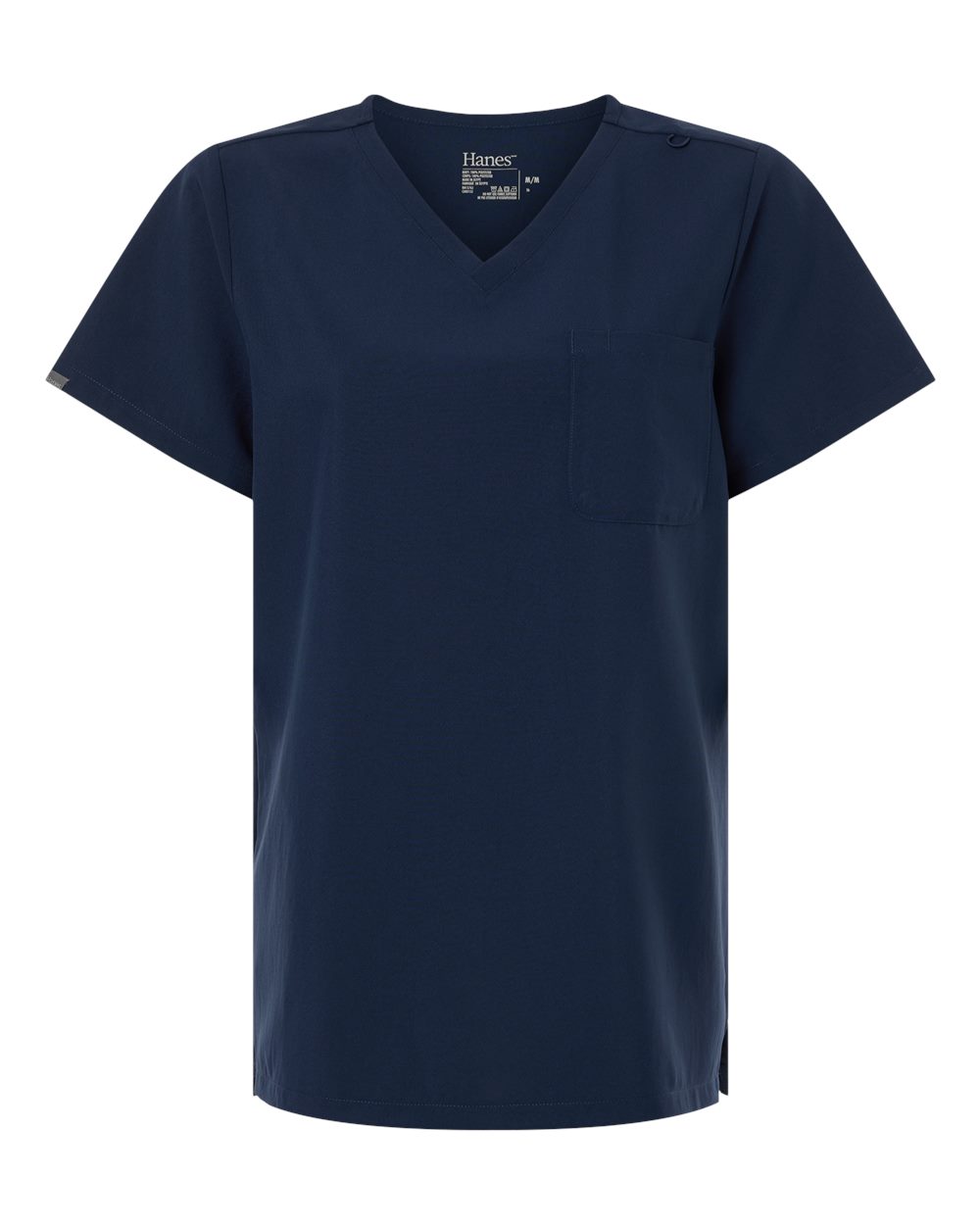 Hanes Scrubs S / Navy Hanes - Women's V-Neck 1 Pocket Scrub Top