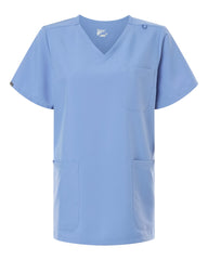 Hanes Scrubs S / Ceil Blue Hanes - Women's V-Neck 3-Pocket Scrub Top