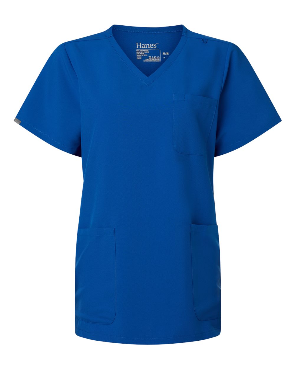 Hanes Scrubs S / Royal Blue Hanes - Women's V-Neck 3-Pocket Scrub Top