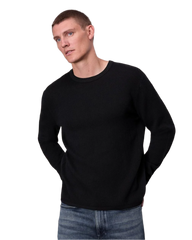 rag & bone T-shirts XS / Black/Black rag & bone - Men's Harvey Long Sleeve Crew