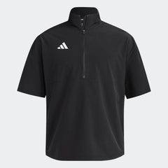 adidas Layering S / Black adidas - Men's Short Sleeve Quarter-Zip Pullover