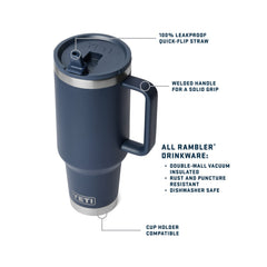 YETI Drinkware YETI - Rambler 40oz Travel Straw Mug