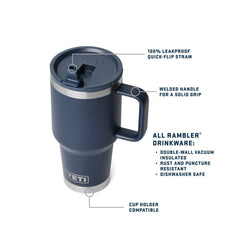YETI Drinkware YETI - Rambler 30oz Travel Straw Mug