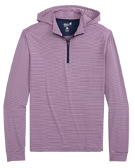 johnnie-O Layering S / Navy/Porto Pink johnnie-O - Hybrid Performance 1/4 Zip Hoodie