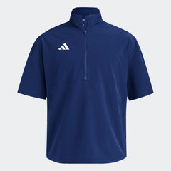 adidas Layering S / Team Navy Blue adidas - Men's Short Sleeve Quarter-Zip Pullover