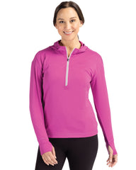 Cutter & Buck - Women's Daybreak Recycled Half-Zip Hoodie