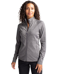 Cutter & Buck - Women's Adapt Eco Knit Heather Recycled Full-Zip Jacket