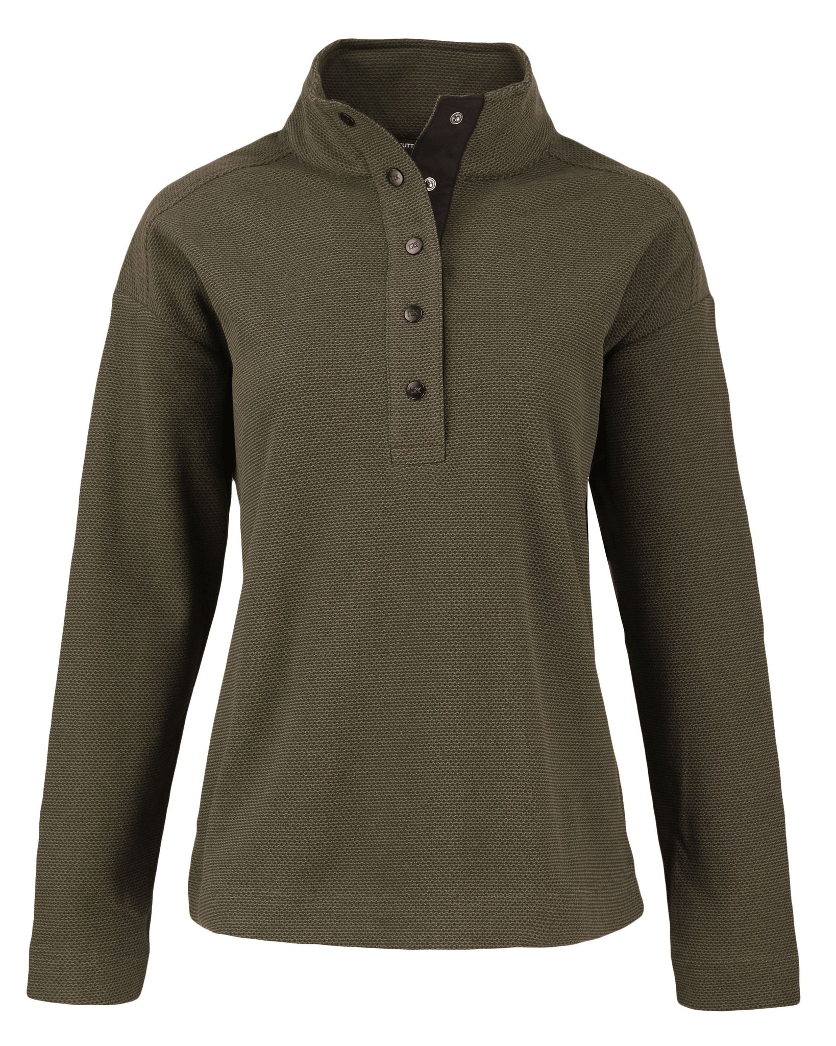 Cutter & Buck - Women's Hunt's Point Textured Fleece Recycled Snap Pullover