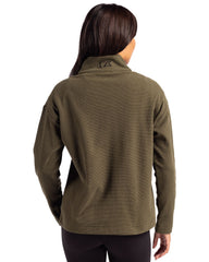 Cutter & Buck - Women's Hunt's Point Textured Fleece Recycled Snap Pullover