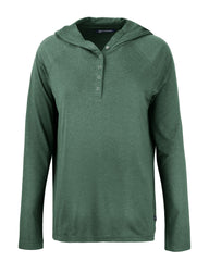 Cutter & Buck T-shirts XS / Hunter Cutter & Buck - Women's Coastline Epic Comfort Recycled Hooded Shirt