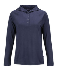 Cutter & Buck T-shirts XS / Navy Blue Cutter & Buck - Women's Coastline Epic Comfort Recycled Hooded Shirt