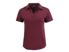 Cutter & Buck Polos XS / Bordeaux Cutter & Buck - Women's Coastline Epic Comfort Recycled Dolman Polo