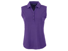 Cutter & Buck Polos XS / Dark College Purple Heather Cutter & Buck - Women's Forge Eco Stretch Recycled Sleeveless Polo