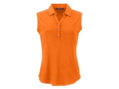 Cutter & Buck Polos XS / Orange Burst Cutter & Buck - Women's Forge Eco Stretch Recycled Sleeveless Polo