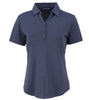 Cutter & Buck Polos XS / Dark Navy Blue Heather Cutter & Buck - Women's Heathered Forge Eco Stretch Recycled Polo