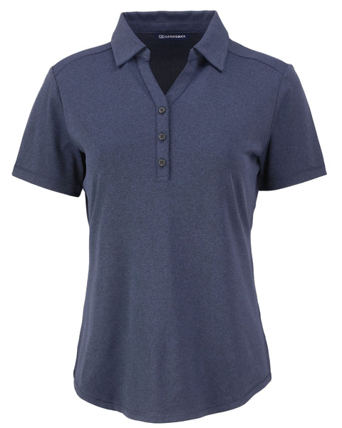 Cutter & Buck Polos XS / Dark Navy Blue Heather Cutter & Buck - Women's Forge Eco Stretch Recycled Polo