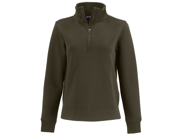 Cutter & Buck Layering XS / Poplar Cutter & Buck - Women's Roam Recycled Quarter Zip Pullover