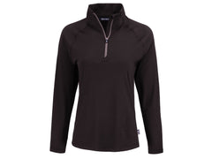 Cutter & Buck Layering XS / Black Cutter & Buck - Women's Coastline Epic Comfort Recycled Quarter-Zip