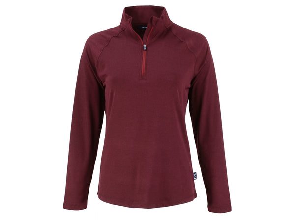 Cutter & Buck Layering XS / Bordeaux Cutter & Buck - Women's Coastline Epic Comfort Recycled Quarter-Zip