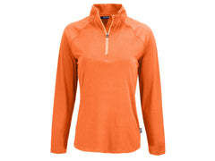 Cutter & Buck Layering XS / College Orange Cutter & Buck - Women's Coastline Epic Comfort Recycled Quarter-Zip