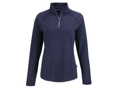 Cutter & Buck Layering XS / Navy Blue Cutter & Buck - Women's Coastline Epic Comfort Recycled Quarter-Zip