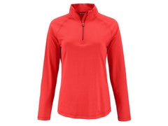 Cutter & Buck Layering XS / Red Cutter & Buck - Women's Coastline Epic Comfort Recycled Quarter-Zip