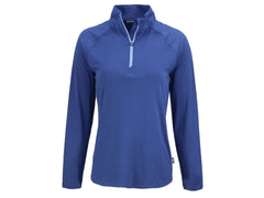 Cutter & Buck Layering XS / Tour Blue Cutter & Buck - Women's Coastline Epic Comfort Recycled Quarter-Zip