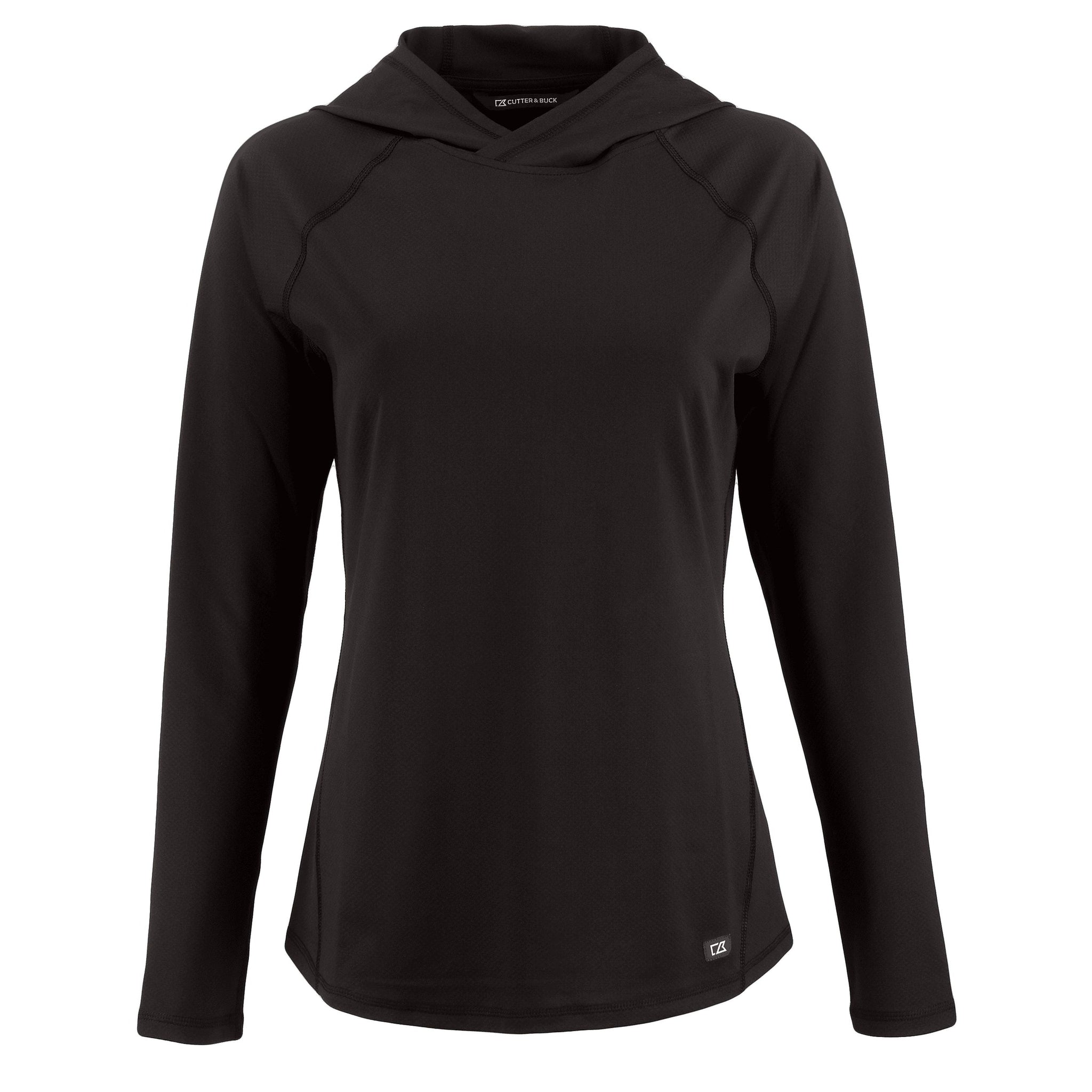 Cutter & Buck Layering XS / Black Cutter & Buck - Women's Prospect Featherlight Stretch Hooded Pullover