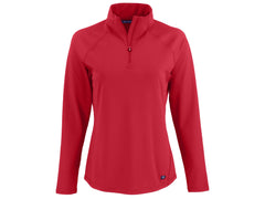Cutter & Buck Layering XS / Red Cutter & Buck - Women's Prospect Featherlight Stretch 1/4-Zip