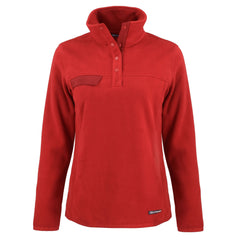 Cutter & Buck Fleece S / Cardinal Red Cutter & Buck - Women's Woodland Recycled Fleece Snap Pullover