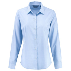 Cutter & Buck Woven Shirts XS / Tour Blue Cutter & Buck - Women's Skyline End-on-End Recycled Dress Shirt