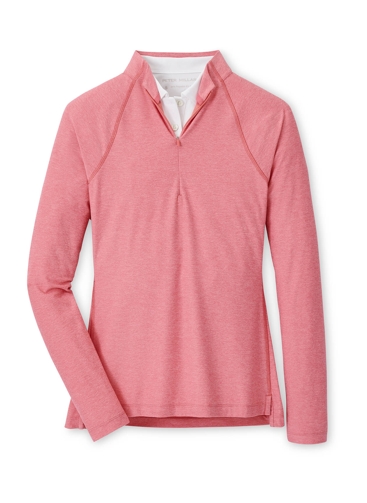 Peter Millar - Women's Melange Raglan Sleeve Perth Layer Quarter-Zip - Primrose