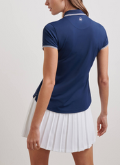 Peter Millar Polos Peter Millar - Women's Canterbury Tipped Sport Mesh Polo - Navy/White