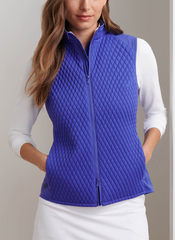 Peter Millar Outerwear Peter Millar - Women's Fuse Mini Diamond Quilt Vest - Pacific Blue